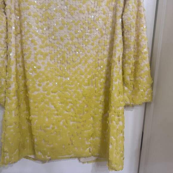 New with tags $468 Trina Turk Nori Sequin Ombre Jacket sz S - Picture 2 of 7